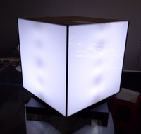 La boîte à lumière LED étanche du cube acrylique Cabu peut être suspendue au plafond pour la décoration et la publicité