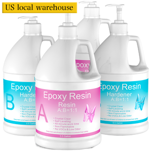 Epoxy Resin Crystal Clear Art Woodworking 2 Gallon Kit(0.5gal Resin*2+0.5gal Hardener*2) Coating Casting Jewelry <b>Tabletop</b> - Product Image 1