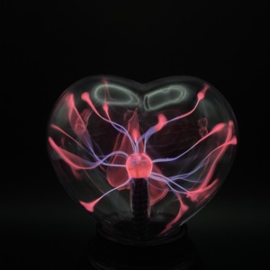 Custom a forma di cuore Mini lampada al <span class=keywords><strong>Plasma</strong></span> magico da 3 pollici alimentata a batteria sensibile al tocco luminoso per il ringraziamento di natale Diwali - Product Image 5