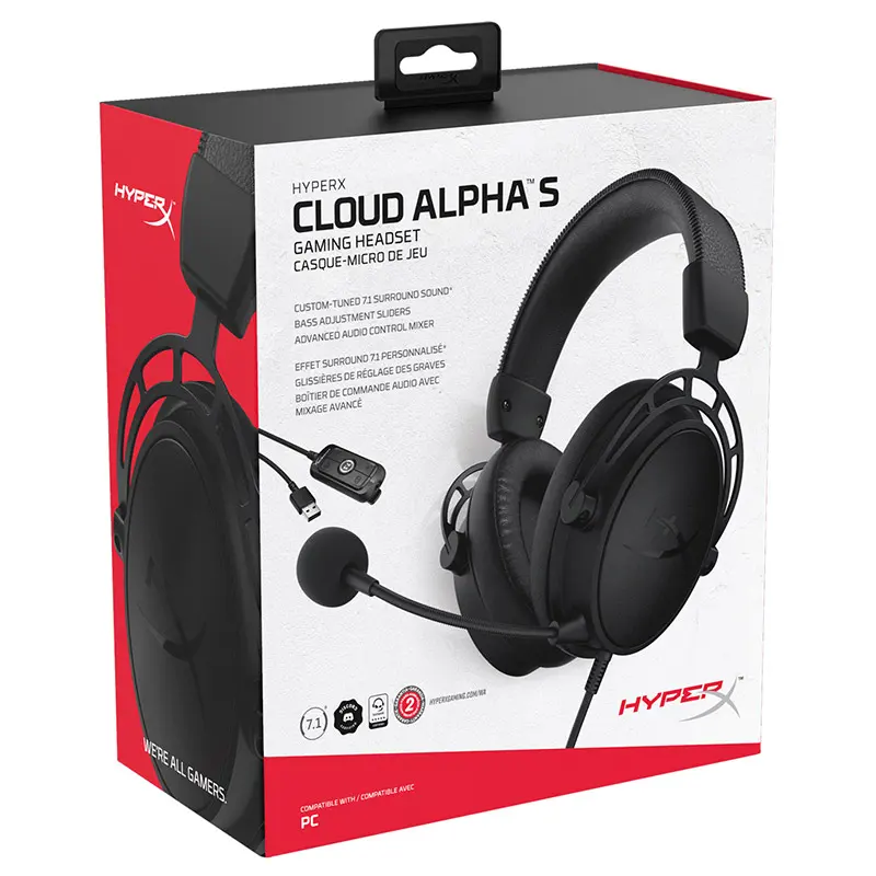 2021 Wholesale Hyper X Cloud Alpha S Game Gaming Earphones Headphones Headsets With Microphone