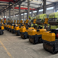 Compacteur routier diesel portatif à double tambour 330KG 550KG 850KG