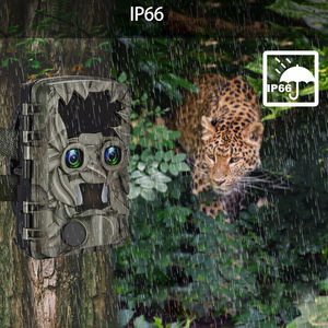Caméra de chasse à double objectif 4K 20MP avec vision nocturne infrarouge, caméra de sentier étanche pour la surveillance de la faune en extérieur, accessoire - Product Image 5
