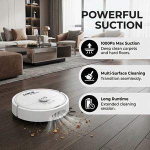 Robot Aspiradora de Última Generación en Oferta, Diseñado para el Cuidado de Pisos, con Sistema de Limpieza 3 en 1, Aspiradora Húmeda y Seca con Bajo Nivel de Ruido - Product Image 2