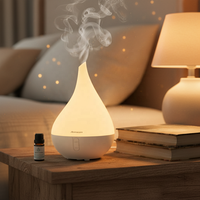 Diffuseur d'huiles essentielles pour la maison, diffuseur d'aromathérapie, humidificateur silencieux à brume froide pour chambre à coucher, bureau