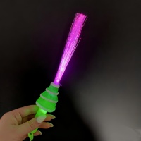 Bâtons lumineux LED à fibres optiques clignotants, bâton lumineux LED bonhomme de neige à fibres optiques, baguette lumineuse à piles pour enfants, cadeau de fête de Noël