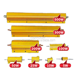 Résistance logée en aluminium or haute puissance RX24 100W 1R/6/8/10/15/25/50/100R <span class=keywords><strong>Ohm</strong></span> RX24-100W résistances bobinées à boîtier en aluminium 8R - Product Image 3