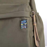 Mignon créatif huile personnalisable métal artisanat Van Gogh chat noir en vrac papillon émail doux épinglettes