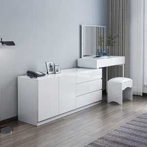 Table console pour salon, table console avec miroir LED pour table de maquillage - Product Image 4