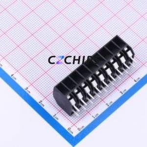 JL212S-50009B01 Spring Terminal Block Through hole Component (THT),P=5mm Connector 1x9P 5mm Black Through Hole - Product Image 2