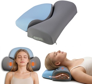 Oreiller de massage intelligent à compression d'air avec chauffage rechargeable 3 en 1 pour soulager la douleur, traction cervicale, relaxant pour les épaules - Product Image 1