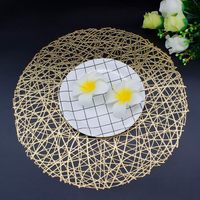 Tapis de protection classiques TUOTU en PVC isolé, réutilisables, résistants à l'huile, durables, antidérapants, écologiques, à séchage rapide, résistants à la chaleur, diamètre 38 cm