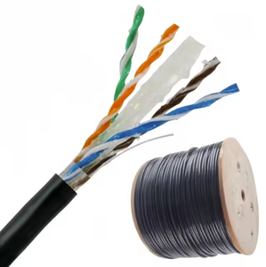 Câble réseau souterrain en PE imperméable, rembourré de gel, câble LAN, câble UTP FTP SFTP CAT5E, câble rempli d'huile Cat5e Cat6 - Product Image 1
