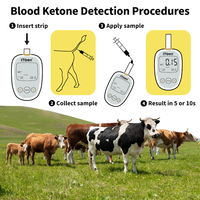 Kit de détection rapide SaberVet, kit de test à domicile, kits de diagnostic vétérinaire, test de glycémie et de cétone dans le sang des bovins