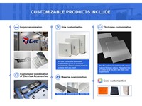 Boîtier mural à double porte pour panneau de commande extérieur, boîte de distribution ABS, sécurité IP54