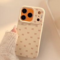 Coque pour iPhone 17 avec nœud mignon pour femme et fille, étui de protection en TPU pour iPhone 17 16 15 14 Pro Max Funda