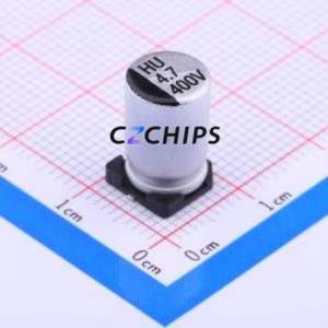 Condensador Electrolítico de Aluminio SMD HU2G4R7M-CRF12, D8xL12.5mm 4.7uF 20% 400V 8mm - Product Image 1