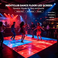 Hochauflösender 4K Interaktiver LED-Tanzboden-Bildschirm mit IP65 Wasserdichten Stoßfesten Bodenplatten und Integriertem CMS