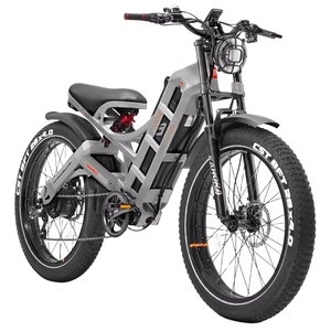 Vélo électrique tout-terrain Pursuit Elite Fat Tire, suspension intégrale, style cyclomoteur, pour adultes, pour sentiers de montagne. - Product Image 1