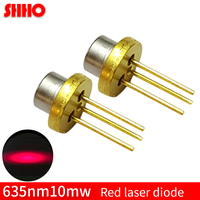 Lampe de pelouse laser rouge à semi-conducteur, basse puissance TO18/diamètre 5.6mm 635nm 10mw localisateur de diode laser rouge, pièces pour lampe de pelouse