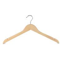 Vente en gros d'articles ménagers logo Premium personnalisé cintre solide tête ronde costume personnalisé cintres en bois massif pour vêtements