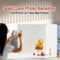 Vente en gros YINGZHI 60*60cm 3pcs kits de fond de photographie studio de photographie de nourriture couleur unie kit de plaque de fond de photo