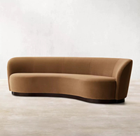 Canapé en bois au design traditionnel et luxueux moderne, mobilier de salon et d'hôtel, canapé modulaire rembourré