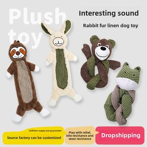 Pet squeak đồ chơi tự kích thích thỏ sang trọng cho chó lớn vừa chán nản cứu trợ răng mài nhai kháng - Product Image 5