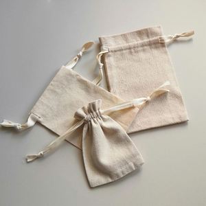 Oem/odm Custom <b>Recycle</b> Organic Cotton Canvas Fabric Drawstring Dust <b>Bag</b> With Logo Printed - Product Image 6