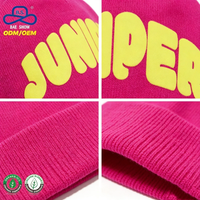 Fabricante de Gorras OEM, Diseño de Logotipo Privado Personalizado, Gorro de Invierno Colorido para Mujer, Uso Diario Informal