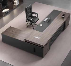 Mesa de oficina de lujo de madera y <span class=keywords><strong>diseño</strong></span> de sillas Juego de <span class=keywords><strong>escritorio</strong></span> de oficina ejecutiva Gerente Muebles de oficina Muebles comerciales <span class=keywords><strong>escritorio</strong></span> de trabajo - Product Image 6