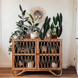 ตู้หวายทำด้วยมือเป็นมิตรกับสิ่งแวดล้อม | เฟอร์นิเจอร์หวายธรรมชาติสไตล์โบฮีเมียนห้องนอนแบบเรียบง่ายทันสมัยอเนกประสงค์ - Product Image 1