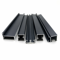 Profilé d'extrusion en aluminium T5 6063 pour fenêtres et portes, profilé personnalisé pour cadre de fenêtre et de porte en aluminium