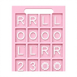Planche de Mahjong en plastique rose <span class=keywords><strong>Charleston</strong></span> : Guide d'apprentissage, aide à la pratique, feuille de triche pour débutants, règle NMJL, <span class=keywords><strong>accessoire</strong></span> de table - Product Image 4