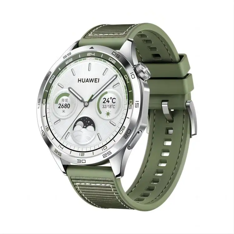 2023 Hua-Wei Nieuwe Originele Smart Watch Gt4 (46Mm) Groene 524Mah Sport Horloge Gt4