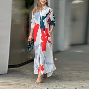 custom summer white floral embroider, maxi dress women lady elegant modest cotton designer fashion 2023 vestidos/