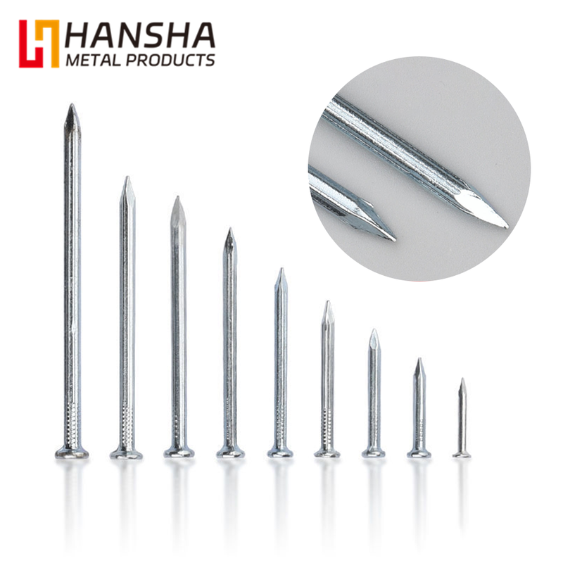 Galvanized Flat Head Threaded Nail Big