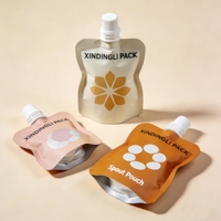 Sachet d'emballage personnalisé en plastique pour boissons 100ml 250ml, pochette souple refermable anti-fuite réutilisable avec bec verseur pour aliments pour bébés, jus et boissons