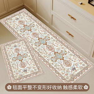 Tapis de cuisine en polaire Dove, rectangulaire, antidérapant, lavable, en fibre de polyester, style nordique, tapis de sol - Product Image 3