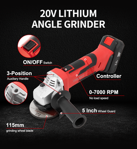 KAFUWELL-Herramientas eléctricas portátiles, amoladora angular inalámbrica de 20v, máquina de corte eléctrico de 115mm, amoladora angular <span class=keywords><strong>total</strong></span>, - Product Image 3