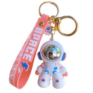Wholesale 3D PVC Kawaii Character Car Keyring Key Chain Accessories Cartoon Cute Car Astronaut <b>Keychain</b> - Product Image 1