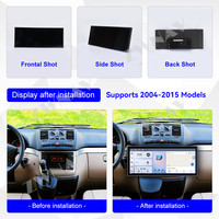 Écran multimédia personnalisé de 15,8 pouces pour Mercedes Benz Classe V Vito Viano 2004-2015, autoradio Android 15, GPS, autoradio stéréo