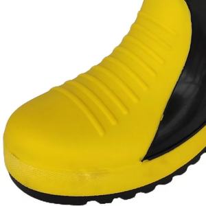 Bottes de pompier anti-perforation en acier et PVC : Protection essentielle des pieds pour les pompiers – Équipement direct usine pour les chantiers de construction - Product Image 5