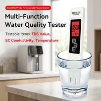 Testeur numérique TDS 4 couleurs à rétroéclairage changeant de couleur, capteur TDS pour différentes qualités d'eau