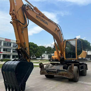 Excavadoras de ruedas hidráulicas usadas Hyundai 210w-9 grandes de 21 toneladas 210w-7 excavadoras de cubo de segunda mano baratas en venta - Product Image 3