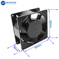 Ventilateur axial de haute qualité AM9238H2 9238, 92 mm, 220 V AC, ventilateur de refroidissement et de ventilation, 92x92x38 mm