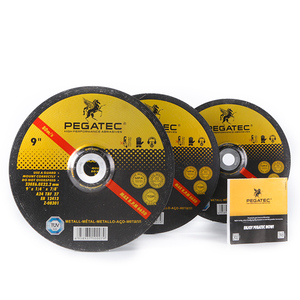 Disco Abrasivo PEGATEC de 9'' (230x6x22mm) con Centro Depresado, Resina Adhesiva, para Pulir Metal y Acero - Product Image 3