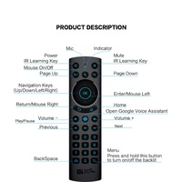 Souris volante sans fil intelligente de haute qualité, nouvelle G20BTS G20PRO G20 PRO BT 2.4G, télécommande intelligente avec gyroscope et commande vocale pour Android TV Box