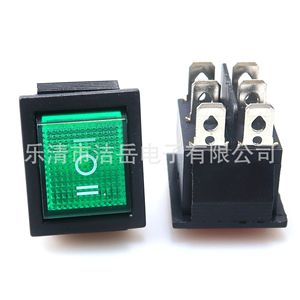 Kcd4 Rocker <b>Switch</b> 28x22mm 16a 250v Ip21 With Indicator <b>Light</b> For <b>Industrial</b> Equipment - Product Image 2