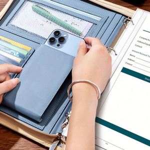 Promo Gifts Custom Logo A4 Business Leather Professional Padfolio Organizer Zippered Resume Portfolio <b>Folder</b> <b>Binder</b> - Product Image 6