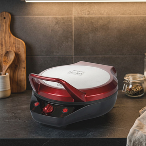 Machine à pizza et grill double plaque 1200W avec température réglable, câble de 160 cm, boîtier en plastique - Mamy - Product Image 2